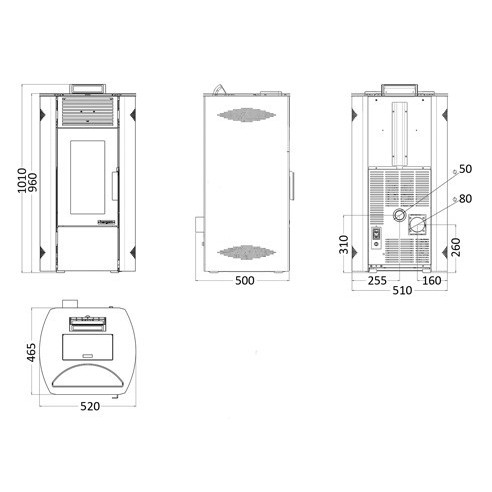 Estufa de Pellets ADDA 10