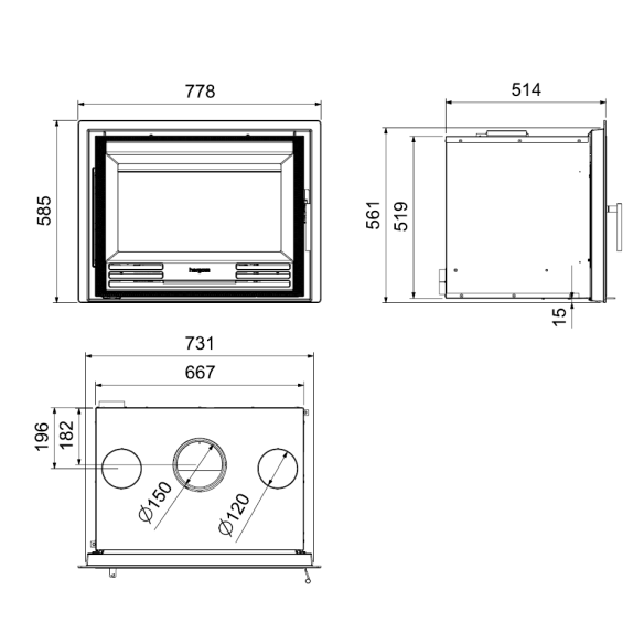 Compacto insertable C 3 / 70 N HF