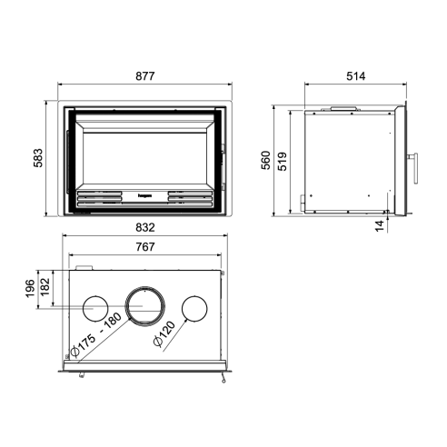 Compacto insertable C 3 / 8N N HF