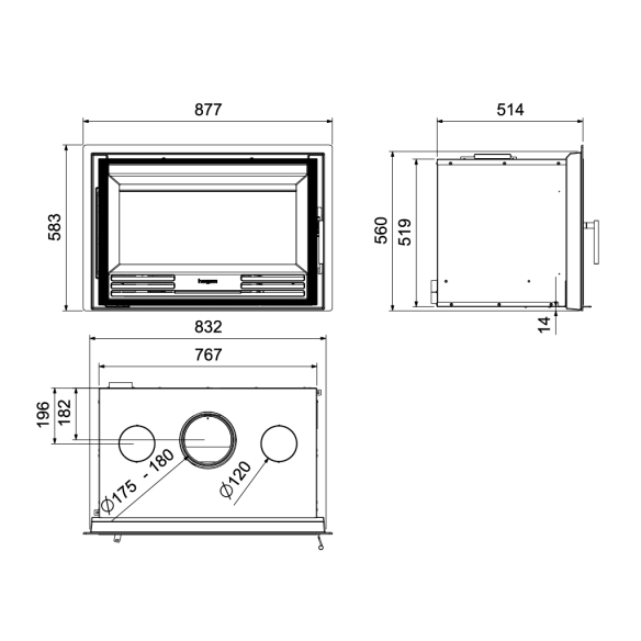 Compacto insertable C 3 / 8N N HF