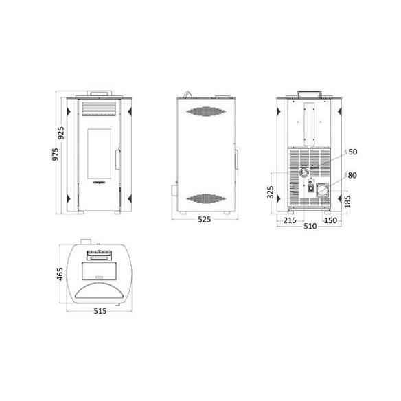Estufa de Pellets ENZA 8