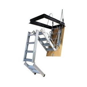 Escalera escamoteable de tramo Pk-4 metálica galvanizada 4 tramos