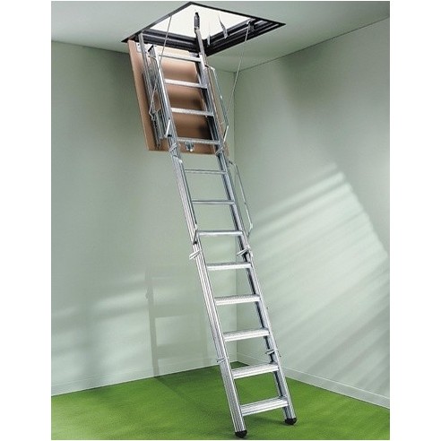 Escalera escamoteable de tramo Pk-4 metálica galvanizada 4 tramos