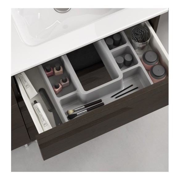 Mueble VITALE suspendido fondo 46 + Lavabo SLIM 3 y 6 cajones