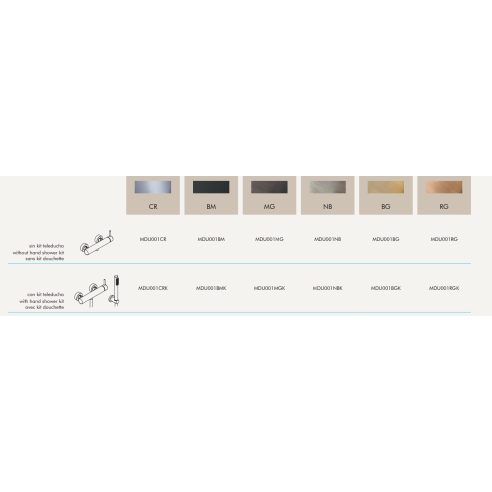 Monomando exterior para ducha serie LOOP
