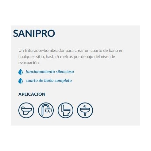 Triturador adaptable SANIPRO