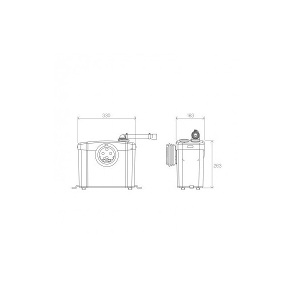 Triturador adaptable SANIPRO