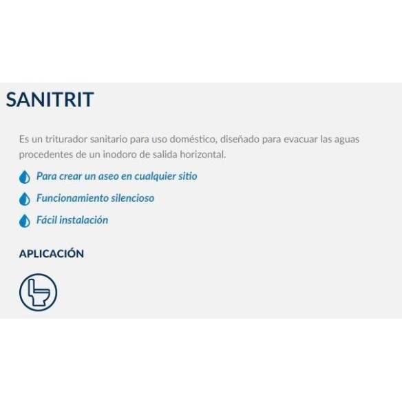 Triturador adaptable SANIPRO