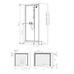 Cabina KINEPRIME GLASS Empotrable 2