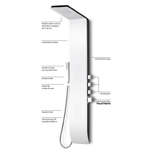 Columna de ducha termostática KIARA AquaThermo