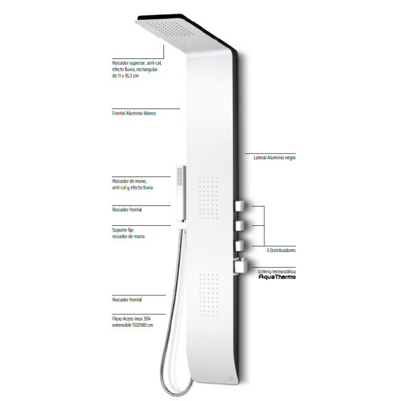 Columna de ducha termostática KIARA AquaThermo