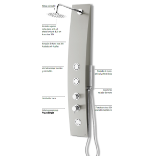 Columna de ducha monomando YARIS AquaSingle 2