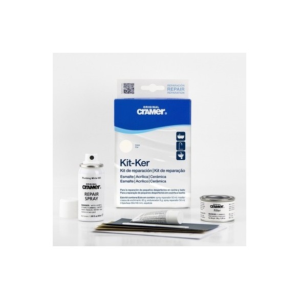 Reparadores de golpes y desconchados en bañeras y sanitarios. Kit-Ker