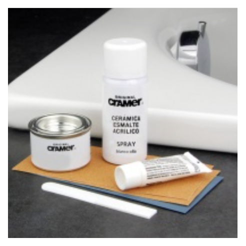 Reparadores de golpes y desconchados en bañeras y sanitarios. Kit-Ker
