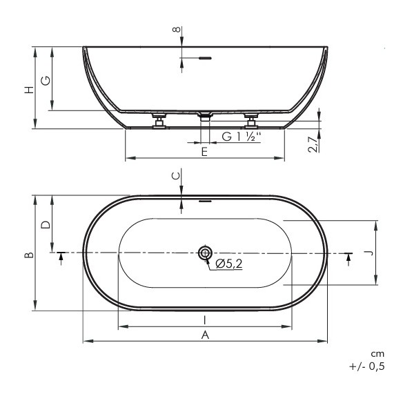 Bañera SANYCCES Rondo | Diseño Curvo