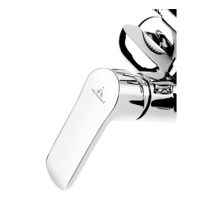 Conjunto de ducha monomando MISURI blanco/negro AquaSingle 2