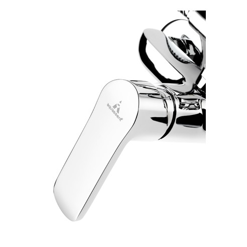 Conjunto de ducha monomando MISURI blanco/negro AquaSingle