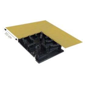 Pieza de esquina Outside REVESTECH Walk Level DRY50