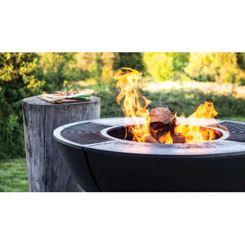 Barbacoa Fire Pit Hergom | Fuego de Exterior Hierro Fundido | Construlanding