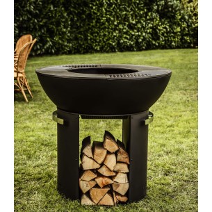 Barbacoa Fire Pit Hergom | Fuego de Exterior Hierro Fundido | Construlanding
