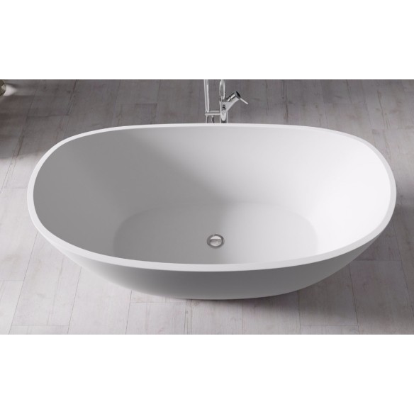 Bañera PAPUA Solid Surface Blanca 180x85 cm