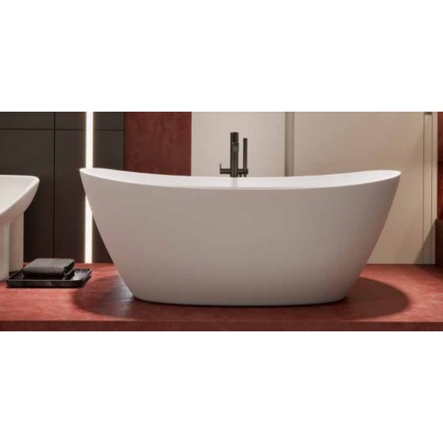 Bañera PAPUA Solid Surface Blanca 180x85 cm