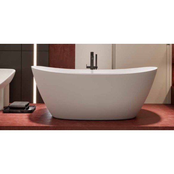 Bañera PAPUA Solid Surface Blanca 180x85 cm
