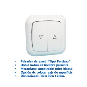 Pulsador MATILLA Doble Botón | Control Claraboya 2