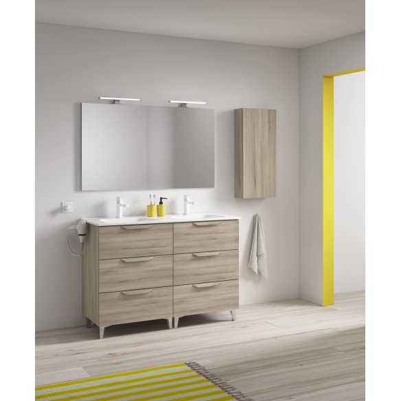 Mueble de Baño URBAN con Patas 46 cm + Lavabo ENZO | 3 o 6 Cajones