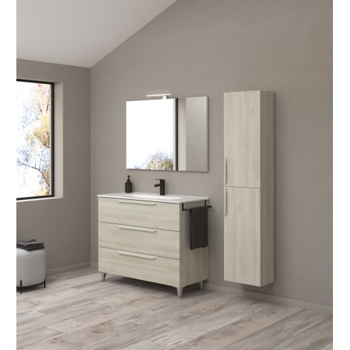 Mueble de Baño URBAN con Patas 46 cm + Lavabo ENZO | 3 o 6 Cajones