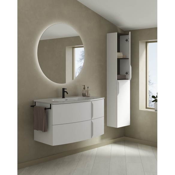 Columna Suspendida WAVE 35x24x162 cm | Mueble Auxiliar Baño