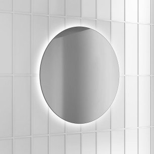 Espejo LUA LED – Perfil cromado, luz neutra, diámetro 60-90 cm 2