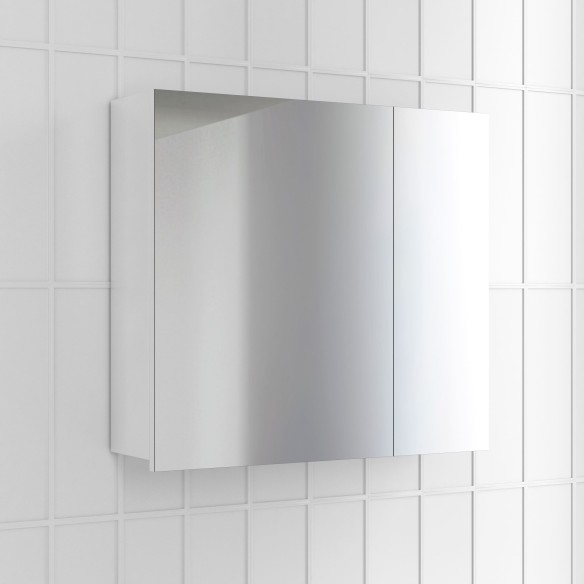 Camerino NIKA 61,5 cm – 2 estantes de cristal y cierre amortiguado