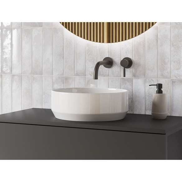 Lavabo NYSA sobre encimera – Cerámico acabado brillo, profundidad 12,5 cm