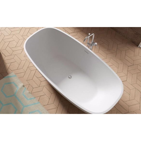 Bañera TUPAI Solid Surface 190x100 cm Blanca