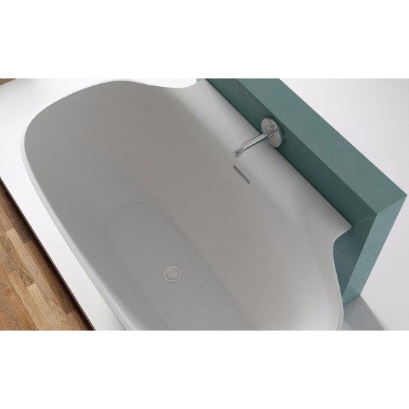 Bañera TONGA Solid Surface 170x92 cm Blanca
