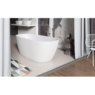 Bañera NEPAL Solid Surface 170x72 cm Blanca 2