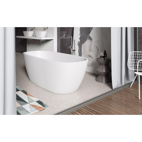 Bañera NEPAL Solid Surface 170x72 cm Blanca