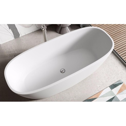Bañera NEPAL Solid Surface 170x72 cm Blanca