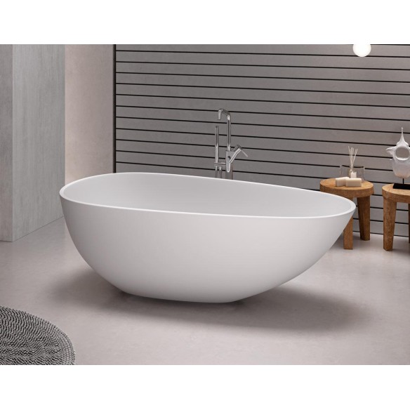 Bañera ATENAS Solid Surface Blanca – 150 y 170 cm