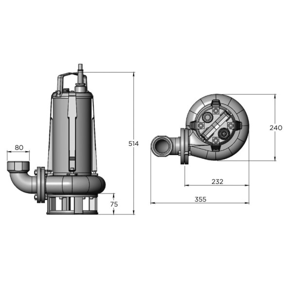 SANIPUMP SLD 700 SFA | Bomba Sumergible 48 m³/h