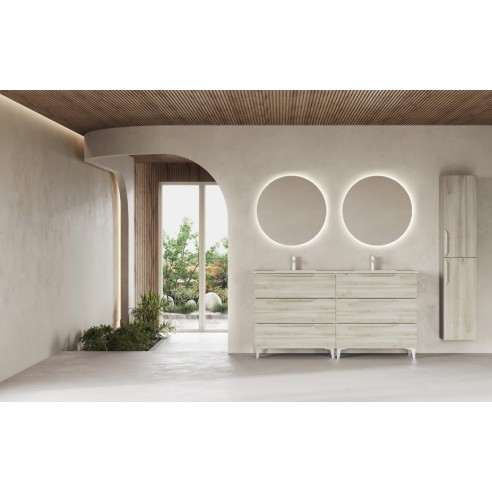 Mueble de Baño URBAN con Patas 46 cm + Lavabo ENZO | 3 o 6 Cajones