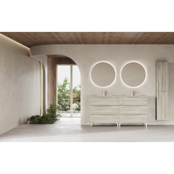 Mueble de Baño URBAN con Patas 46 cm + Lavabo ENZO | 3 o 6 Cajones