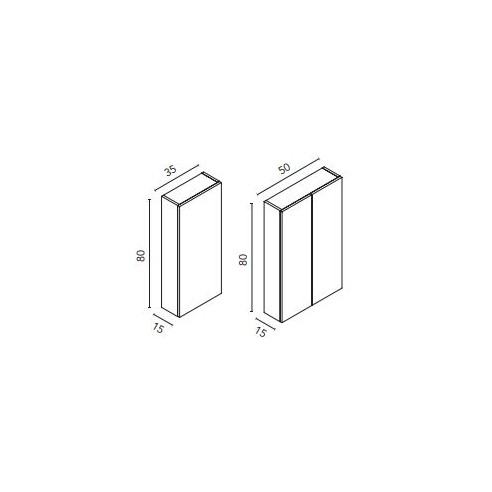 Mueble Alto DAI Suspendido 35 o 50 cm