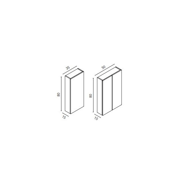 Mueble Alto DAI Suspendido 35 o 50 cm