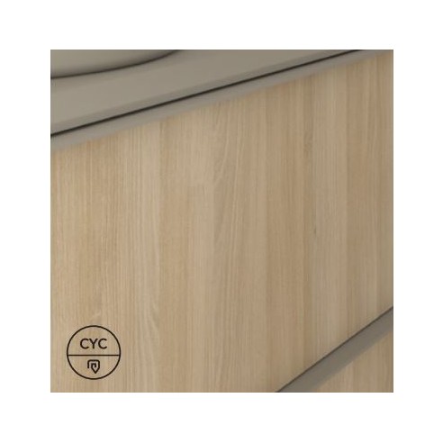 Tiradores sueltos DAI – 2 unidades, 60, 80 o 100 cm, colores Arena, Blanco o Negro