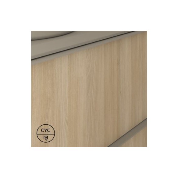 Tiradores sueltos DAI – 2 unidades, 60, 80 o 100 cm, colores Arena, Blanco o Negro