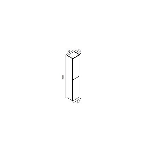 Columna Suspendida ALFA COMPACT 30x150 cm | Mueble Auxiliar Baño