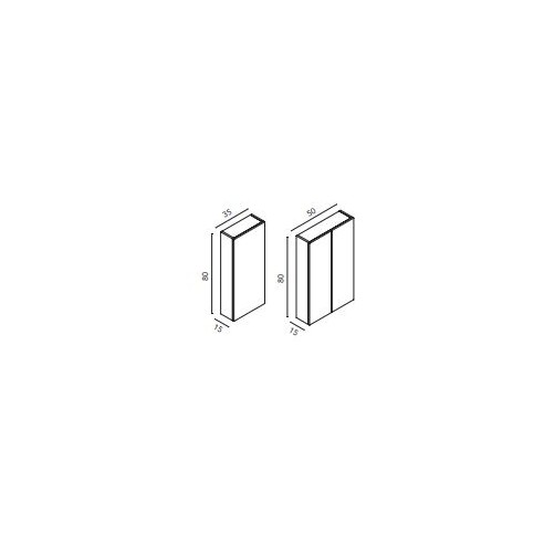 Mueble Alto ALFA 35 o 50 cm Reversible