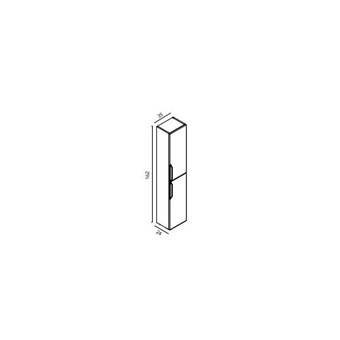 Columna Suspendida WAVE 35x24x162 cm | Mueble Auxiliar Baño
